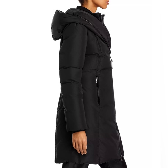 New Mackage Kay Asymmetric Hooded Down Coat - Picture 3 of 15
